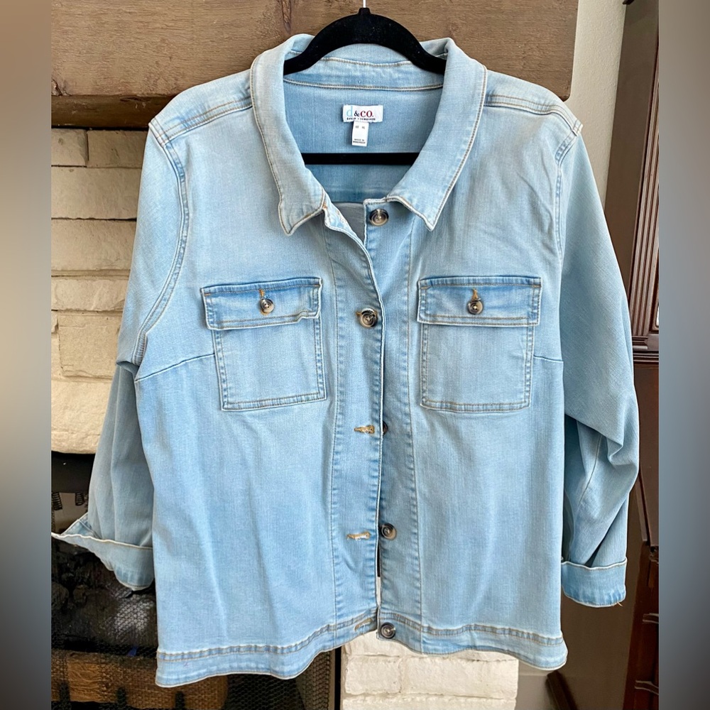 Denim & Co Stretch Jean Jacket